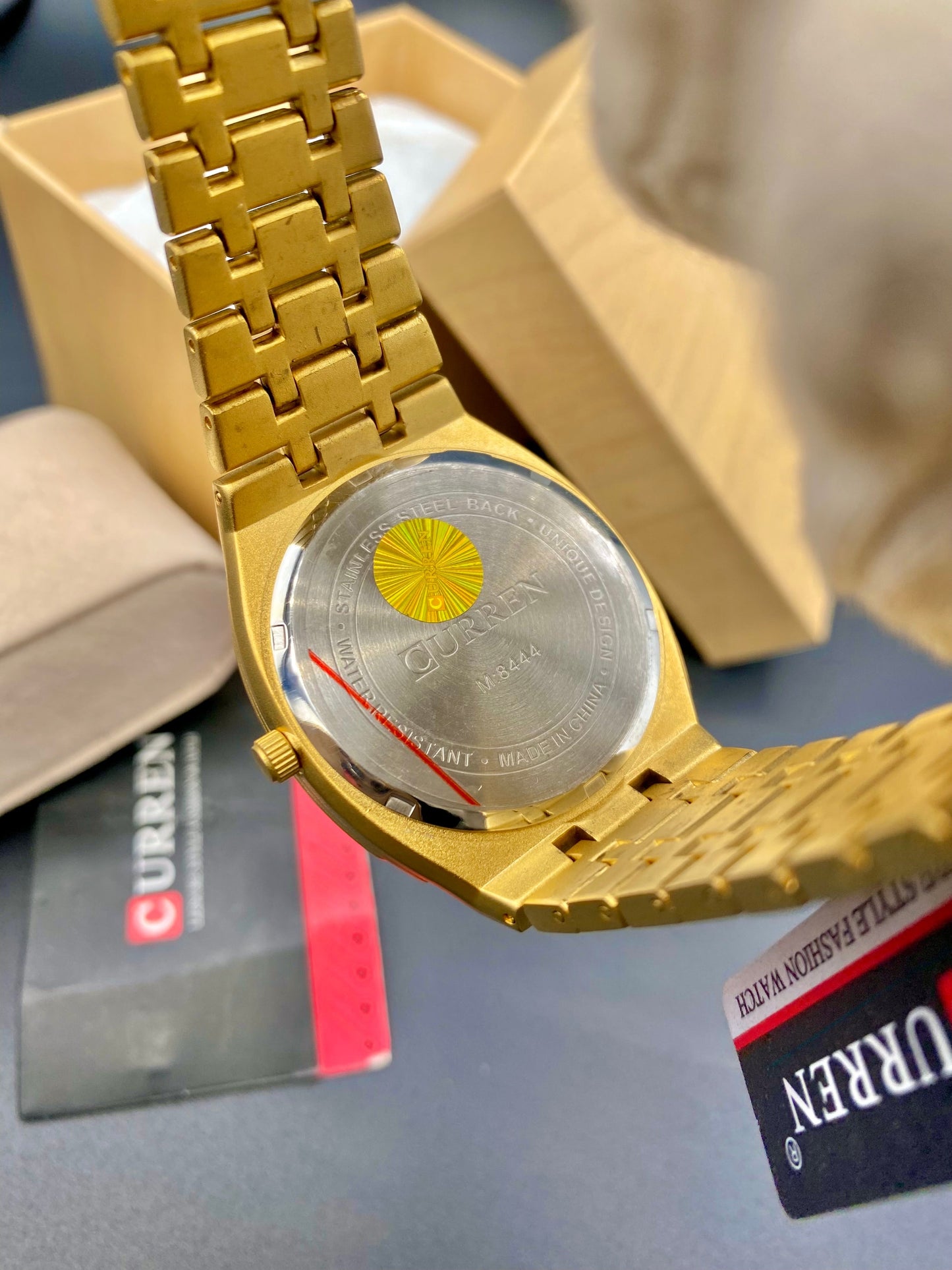 Curren Slim watch Orignal Full Golden Stainless Steel Quality